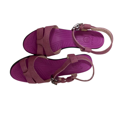 Crocs Womens  Size 7 Wedges Pink  