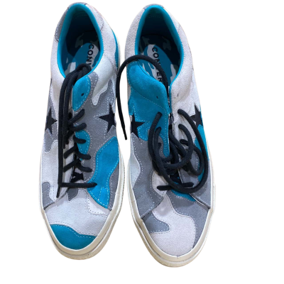 Converse Shoes Mens Size 10 Black  / Grey / Teal / White 