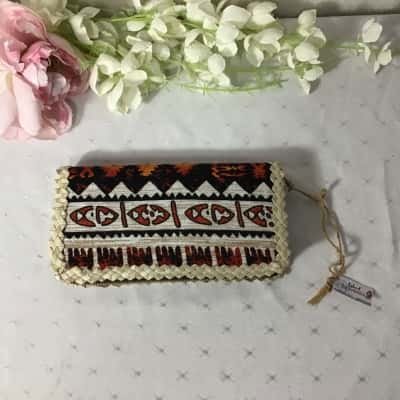 Island Souvenirs Womens Beige / Black  / Burnt Orange / Pattern Wallet
