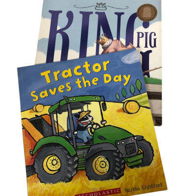 Tractor Saves the Day & King Pig Set of Two Books - Scholastic