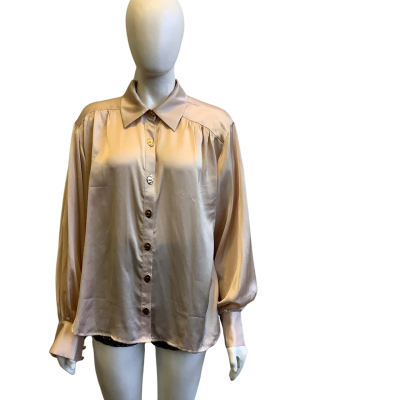 BNWT Wish The Label Women's Size M On My Way Blouse Oyster 