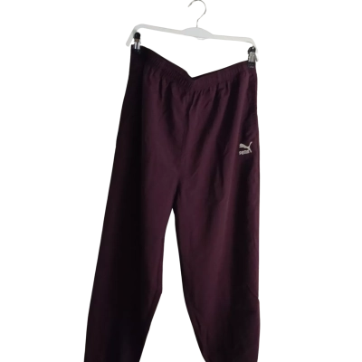 Puma Men's Tracksuit Pants Maroon L