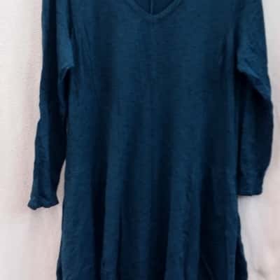  Womens Valia Size L Casual / Long Sleeve / Maxi Dress Blue 