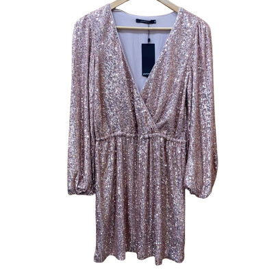 Portmans Rose Gold Sequin Dress Size 10