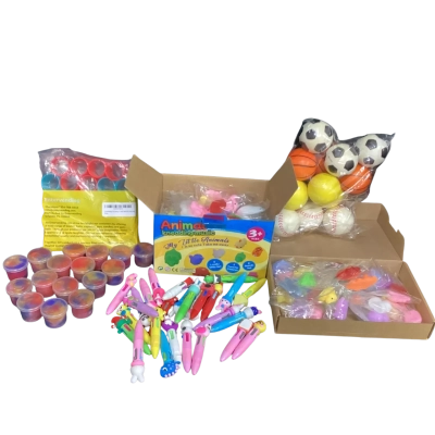 Large Lot of Party Favours - Squishy Animals, Slinky’s, Balls, Pens & Mini Slime