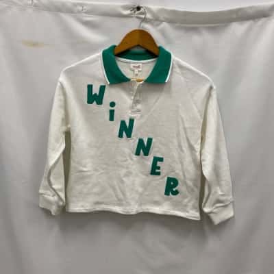 Seed Heritage Kids/Teens Sports Top Size 8 Green / Off White BNWT