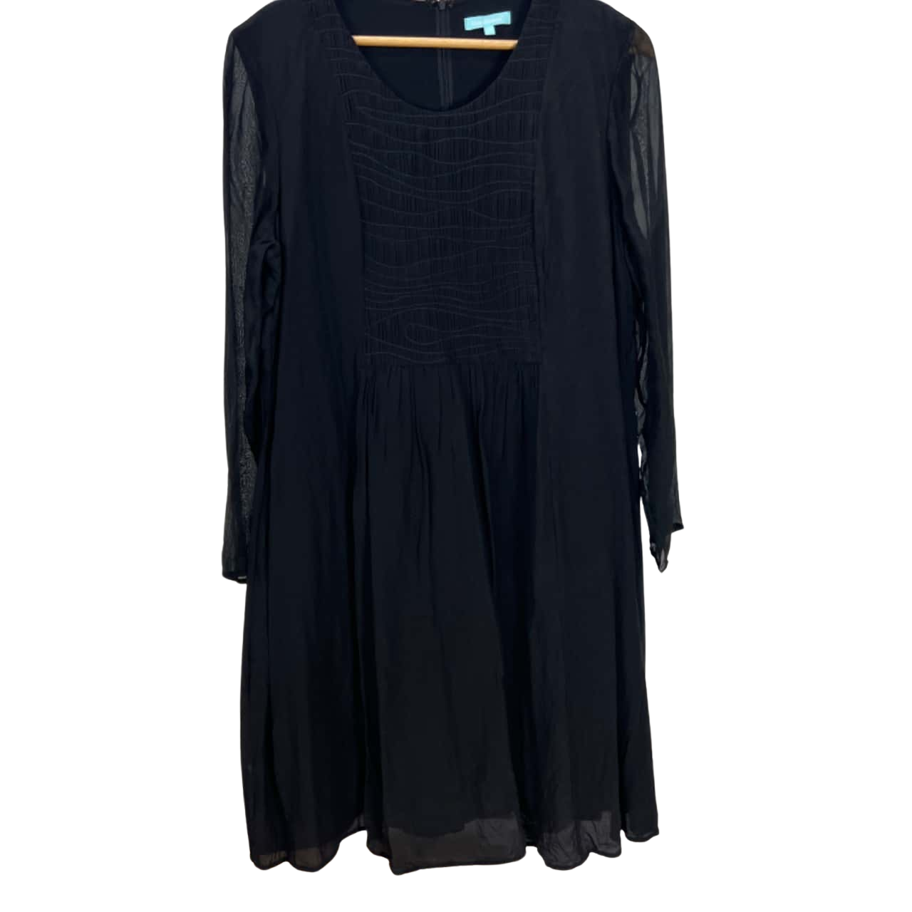 Blue Illusion Size XL Black silk dress (s)