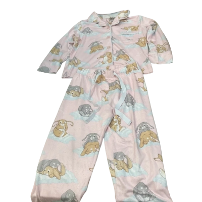 Kids Peter Alexander Size 4 Sleepwear Set Blue / Cream / Grey / Pink  