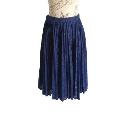 Jolie Moi Womens  Size 12 UK Pleated Skirt Navy Blue BNWT