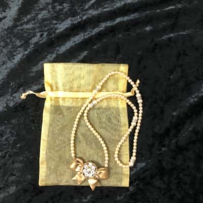  Annie Day Handmade  Australia Faux Pearl Necklace Cream - VINTAGE