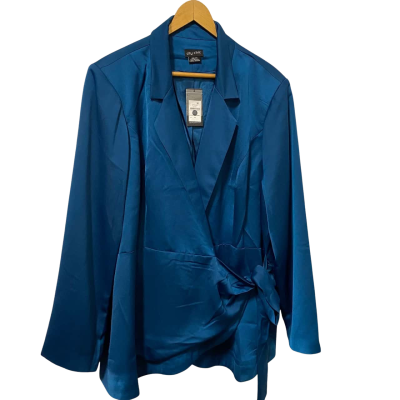 City Chic Womens  Size XXL Blazer Teal 