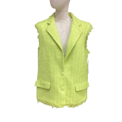 NEW - Zara Womens  Size L Vest Jacket Green 