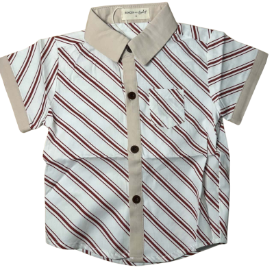 Bencer & Hazlenut Peppermint Stripe Shirt Size 0 