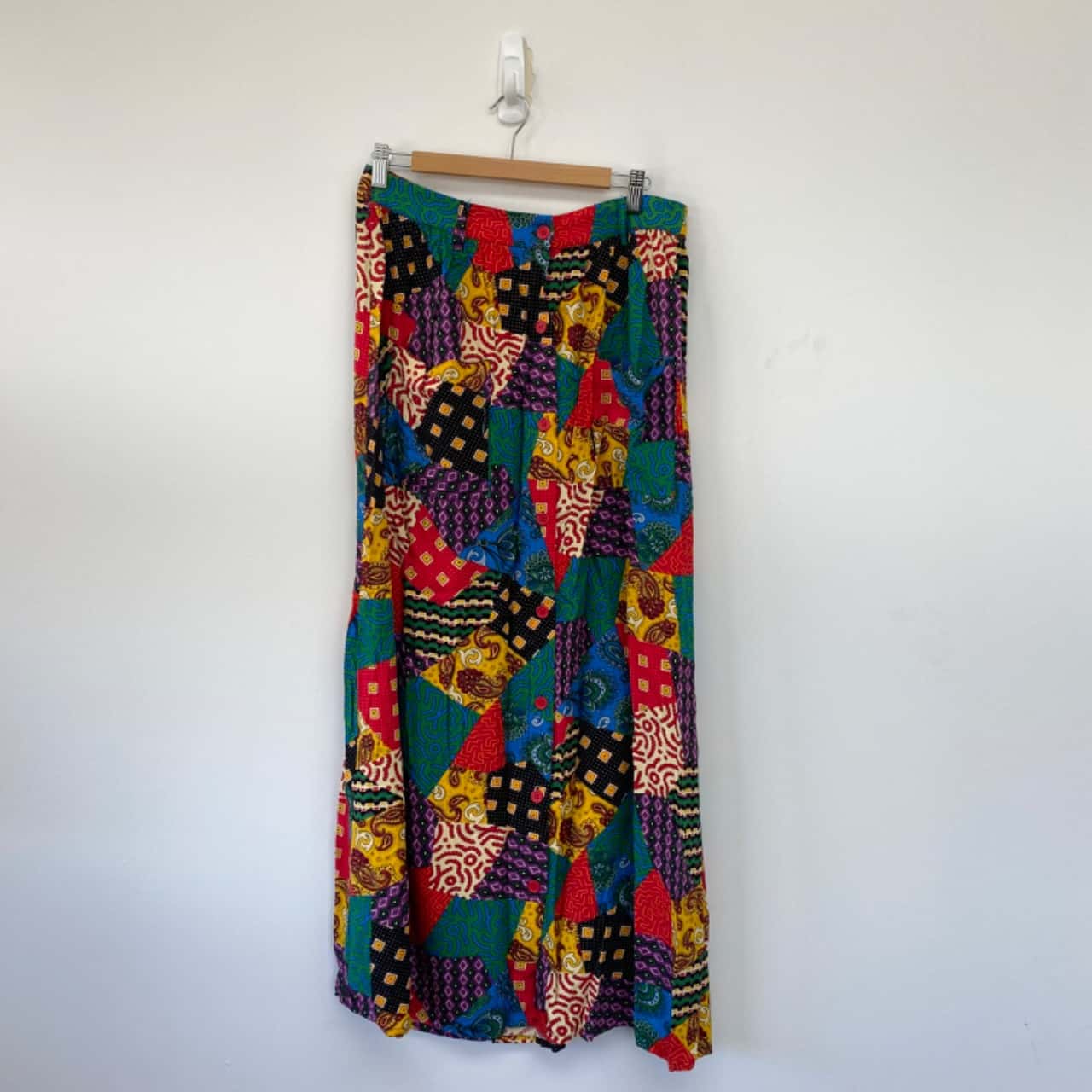Dangerfield Pattern Printed Maxi Skirt Multicoloured Size 12 / L