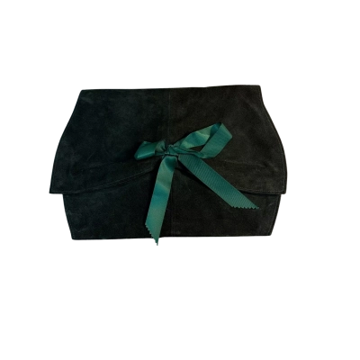 Womens Clutch Green leather 