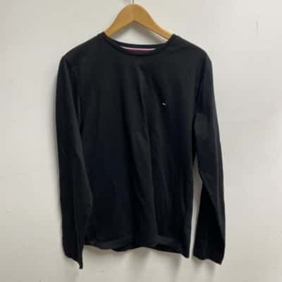 Tommy Hilfiger Mens  Size L Long Sleeve Shirt Black  