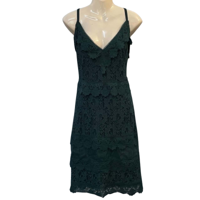 City Chic Womens Size 16/18/M Mini/Shoestring Strap Dress Green