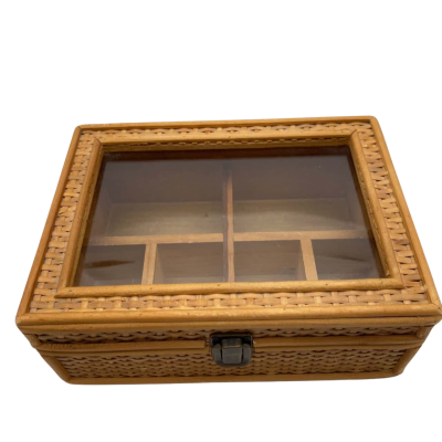 Rattan Jewellery Box