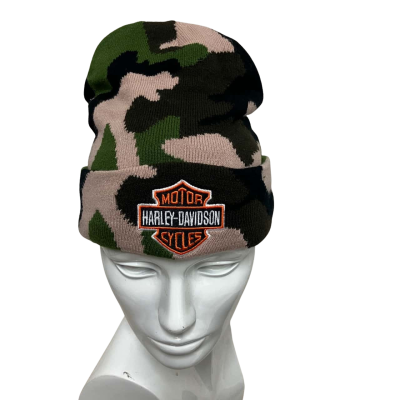 Harley Davidson Mens  Size One Size Beanie Camouflage 