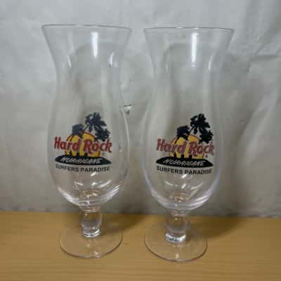 Hard Rock Cafe Surfers Paradise Hurricane Glasses