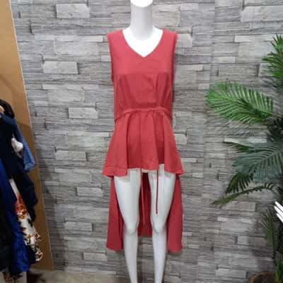 Serafina Womens  Size XS Casual Dress terracotta color 