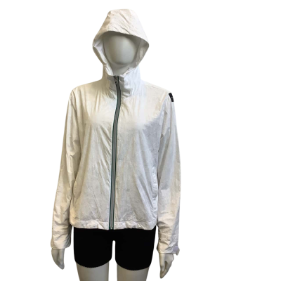 Adidas Womens  Size 14 Front Zip Performance Jacket White