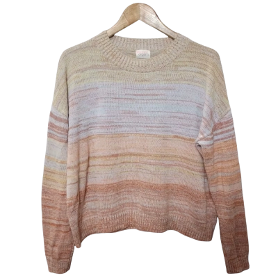 Gorman Organic Women's  Size 12  Cream, Orange and Blue Jumper