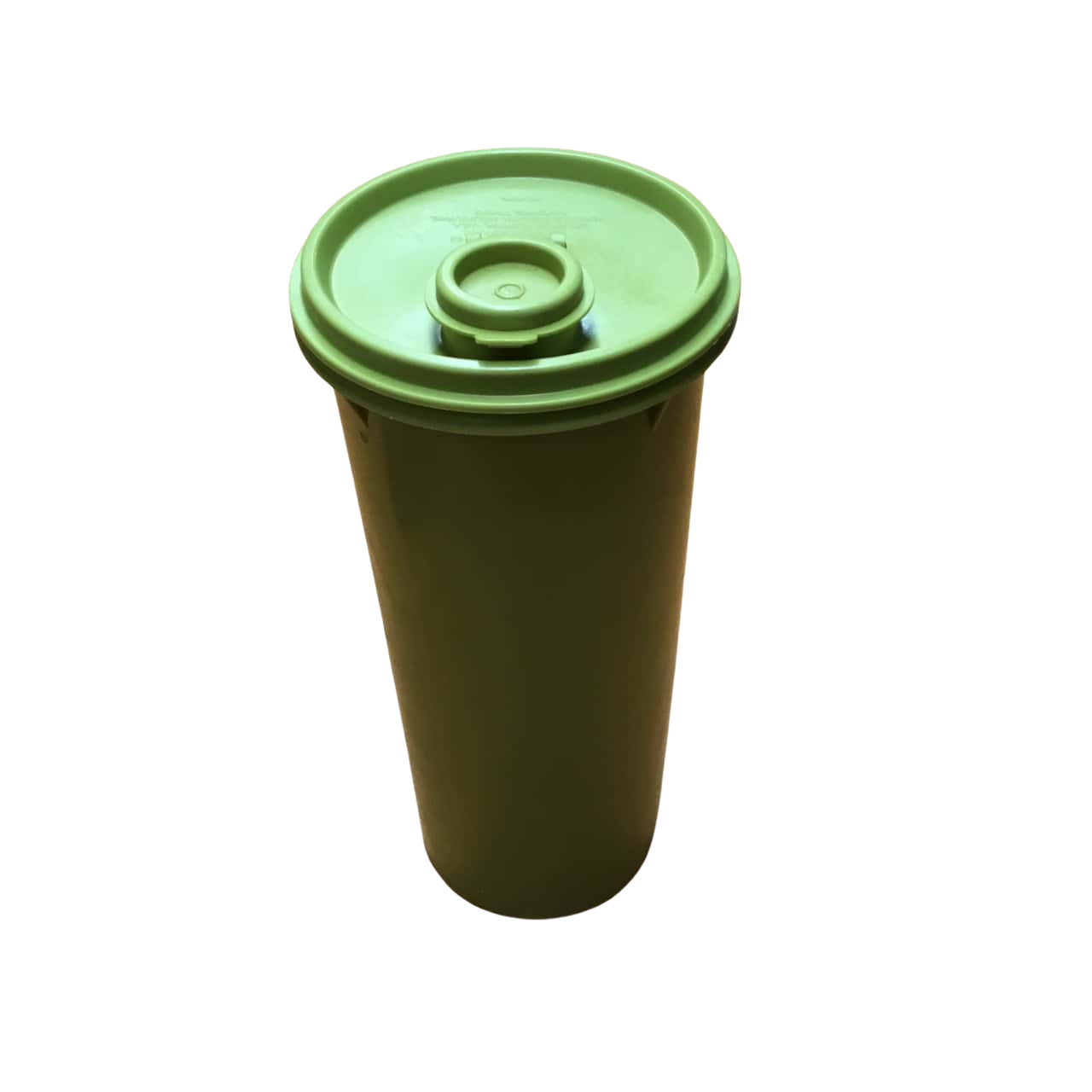 Vintage Tupperware Tall Green Canister With Lid & Pourer Cap 6038 & 2627