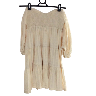 Mon renn Womens  Size 8 Casual Dress Beige 