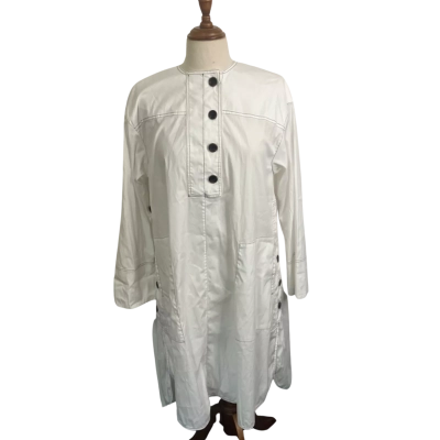 Lee Mathews Womens  Size 0 Long Sleeve Dress White 