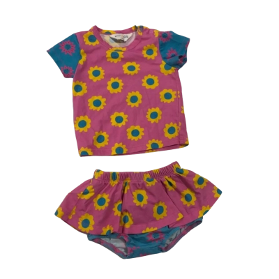 Gorman Kids Size 3-6m Pink Floral 2 Piece Set