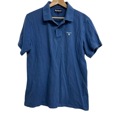 Barbour Mens Size L Blue Polo Shirt 