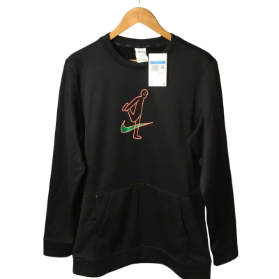 Nike Mens  Size M Crew Neck Jumper Black  / Multicoloured 