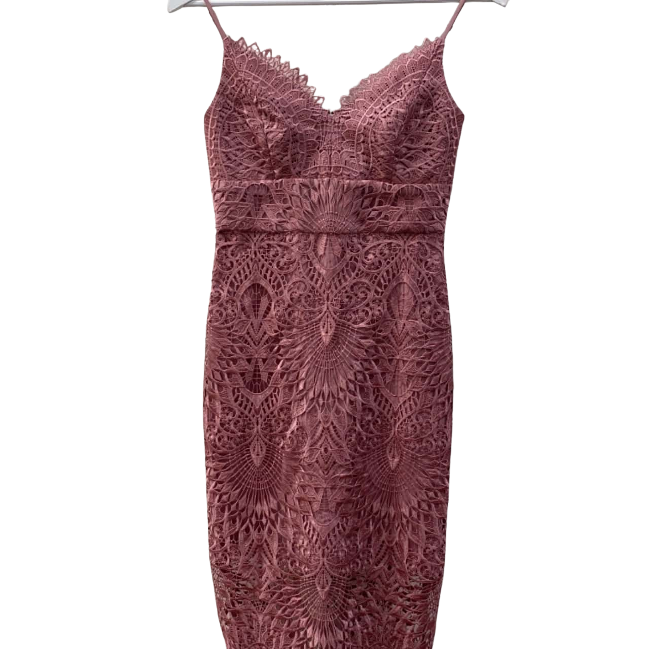 Forever New Womens Size 6 Midi Dress Pink (s)