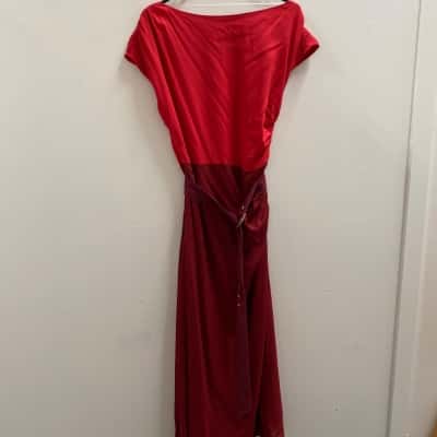 Cue Womens  Size 12 Cocktail Dress Red 
