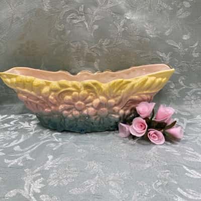 Pates Pottery Earthenware Trough Vase