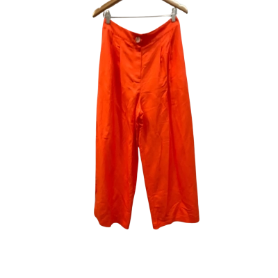 Forever New Womens  Size 12 Orange linen wide leg pant