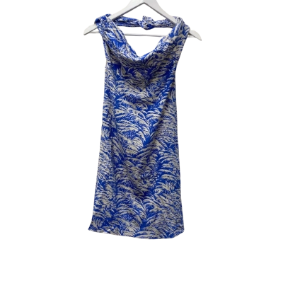 Zimmermann Womens  Size 0 Halter Neck Dress Blue Botanic Print
