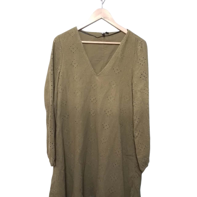 Vero Moda Women's Size M Free Size Dress / Long Sleeve Dress Khaki 