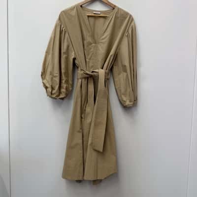 P.A.R.O.S.H Long Sleeve Belted Dress - Size L  