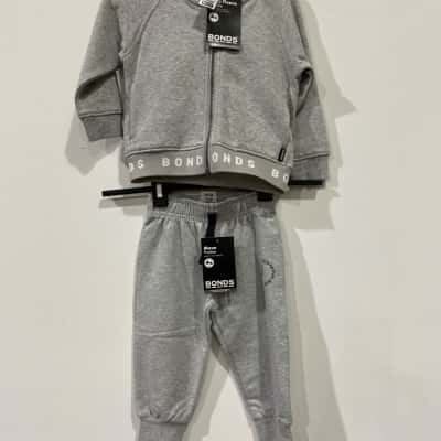 Bonds Toddler Size 12-18m Grey Hoodie Trackie 