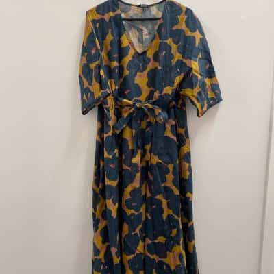 TIRELLI Womens  Size L Midi Dress Multicoloured 