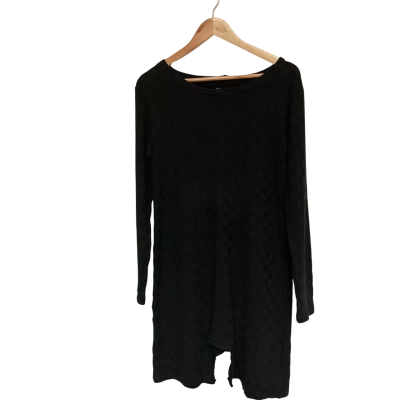  Womens  Size L Long Sleeve Dress Black  