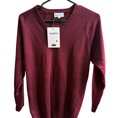 Academy Brand Kids Acrylic Burgundy Pullover Size 16