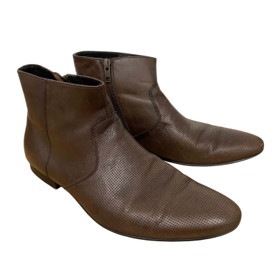 Aquila Mens Brown Leather Boots Size 42