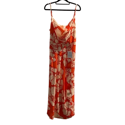 Tussah Womens  Size 18 Cocktail Dress / Maxi Dress Cream / Orange Floral