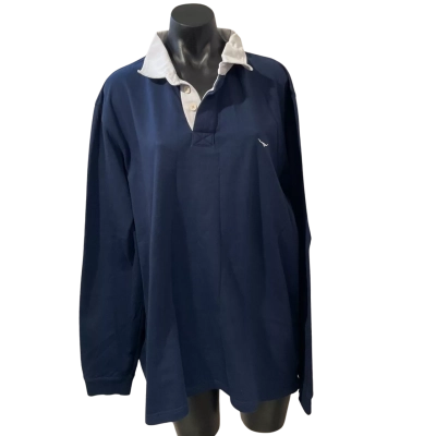 R.M. Williams Mens  Size XXL Long Sleeve Top Navy Blue 