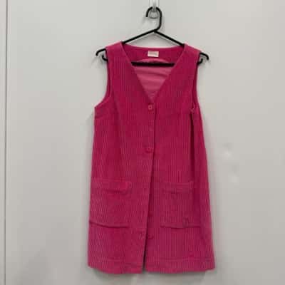 Gorman Womens corduroy tunic dress  Size 8 Pink  