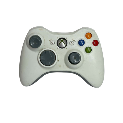 Xbox 360 wireless white controller *missing battery pack*