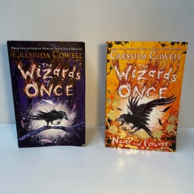 Cressida Cowell the wizards of once books x2